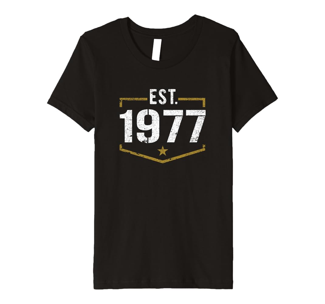Amazon.com: Est 1977 Vintage Style Established 1977 Birthday